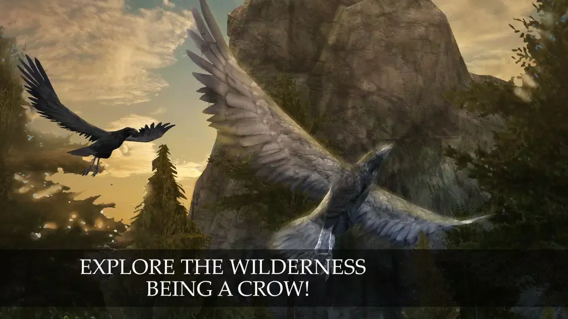Tangkapan skrin Flying Crow Bird Simulator