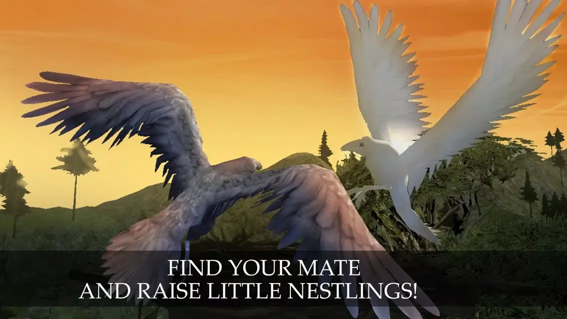 Tangkapan skrin Flying Crow Bird Simulator
