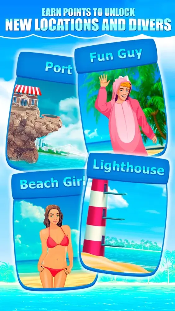Cliff Flip Diving 2D: Swimming Simulator Full Screenshots