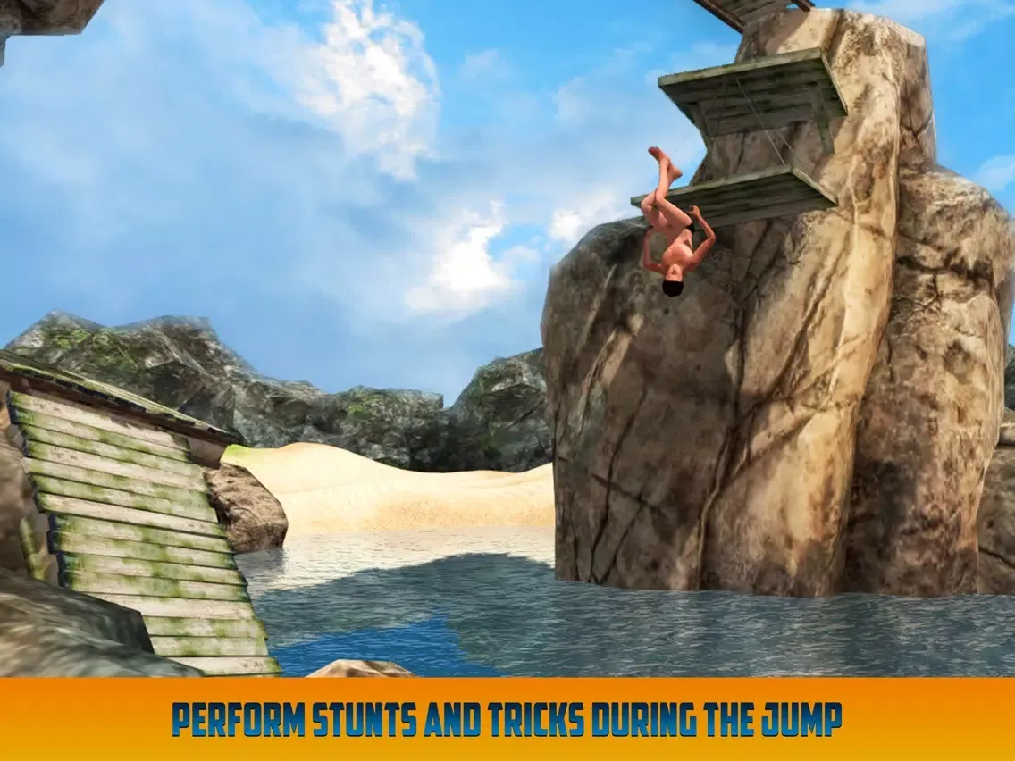 Cliff Flip Diving: Swimming Simulator Full iPad  سکرین شاٹس