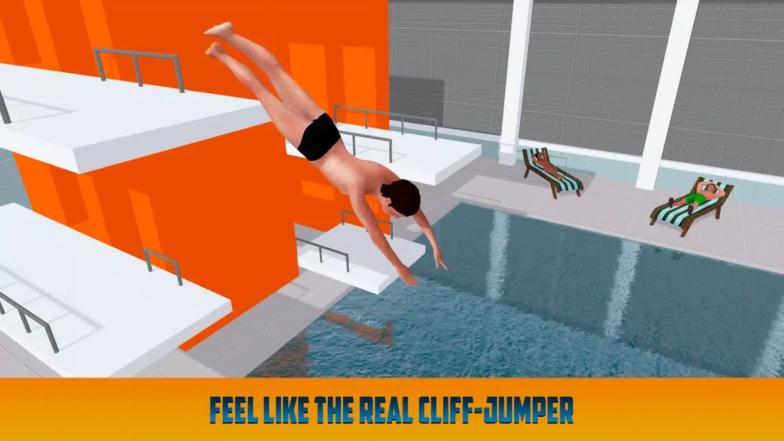 Cliff Flip Diving: Swimming Simulator Full سکرین شاٹس