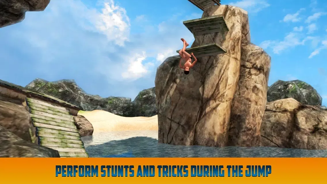 Cliff Flip Diving: Swimming Simulator Full سکرین شاٹس