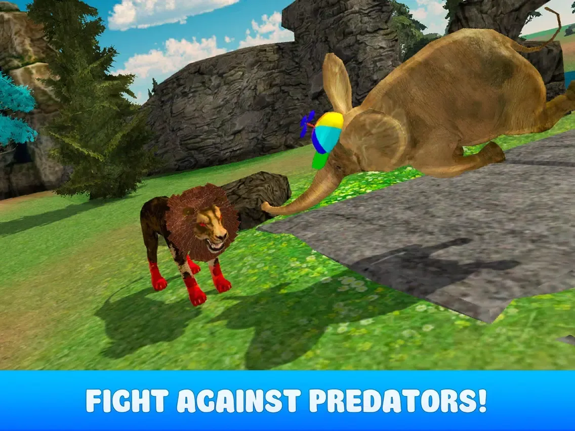 Wild Flying Elephant Simulator 3D Full iPad  سکرین شاٹس