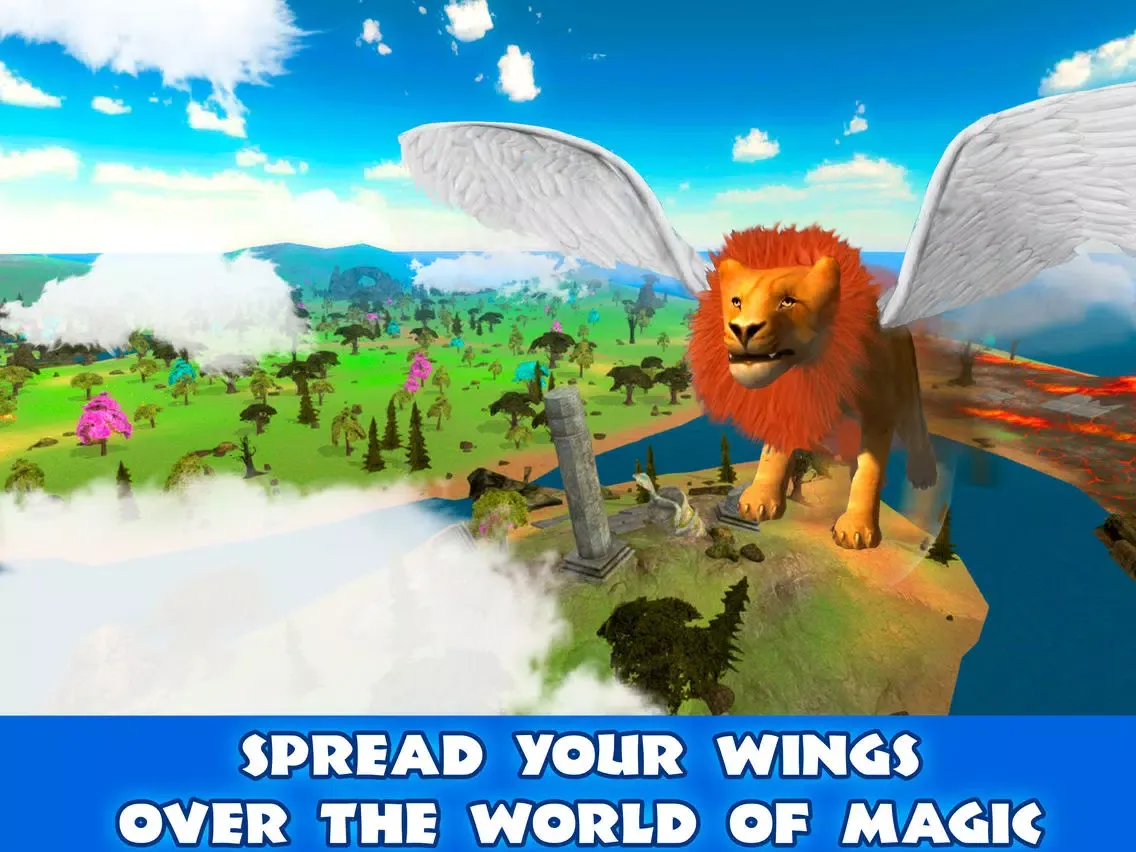 Wild Flying Lion Simulator 3D Full iPad 应用截图