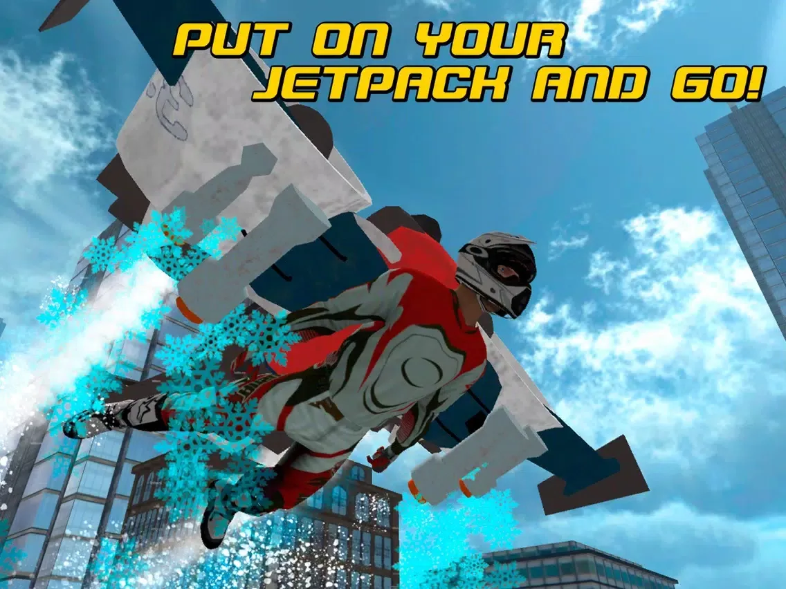 Ảnh chụp màn hình của Flying Man: Skydiving Air Race 3D Full iPad 