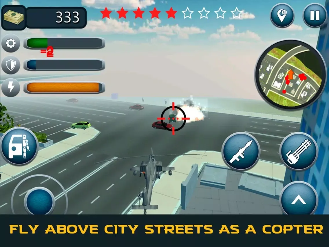 ภาพหน้าจอของ Copter Robot Transformer Simulator iPad 