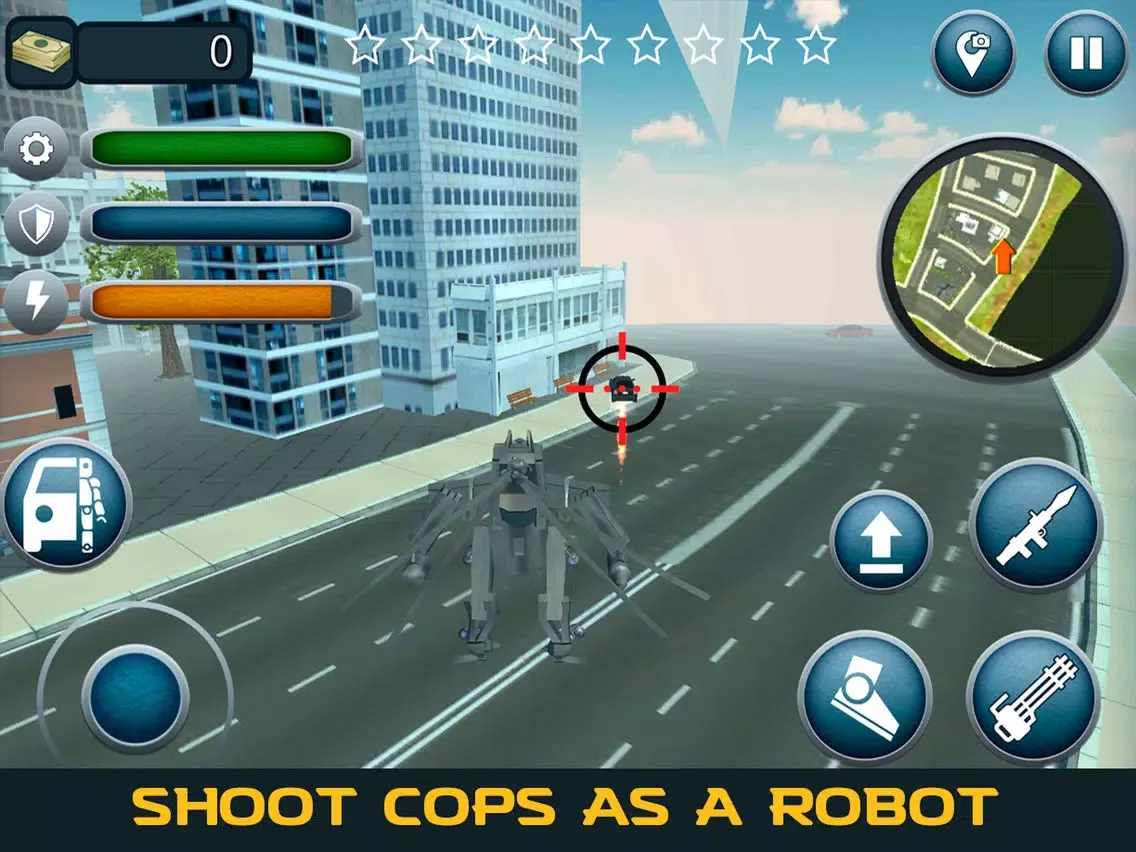 ภาพหน้าจอของ Copter Robot Transformer Simulator iPad 