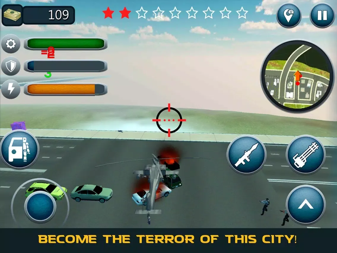 ภาพหน้าจอของ Copter Robot Transformer Simulator iPad 