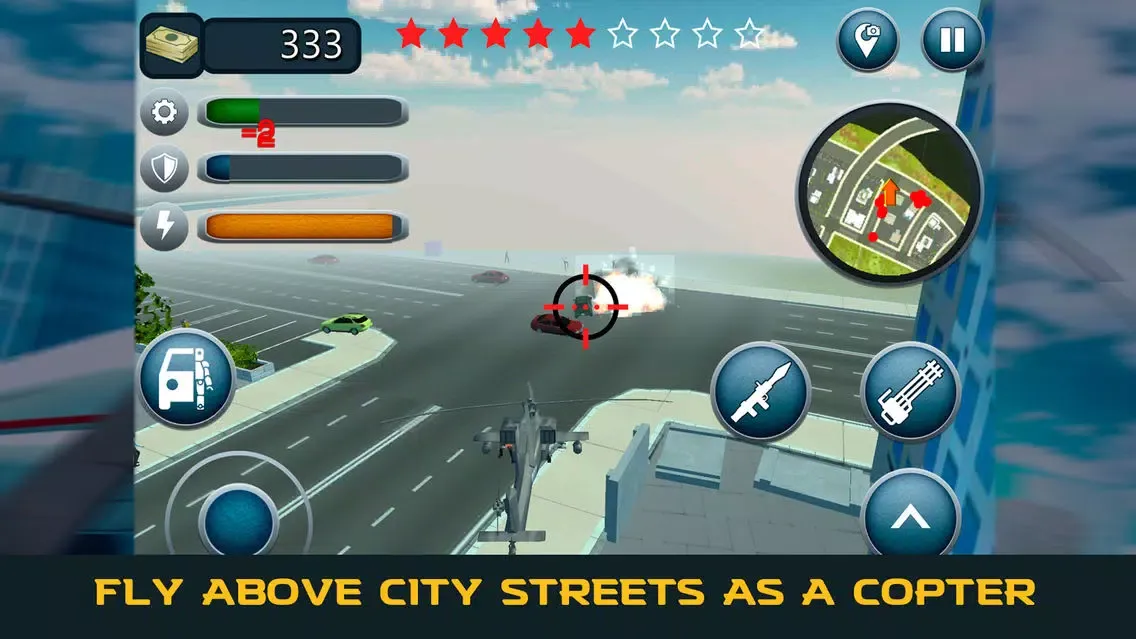 ภาพหน้าจอของ Copter Robot Transformer Simulator