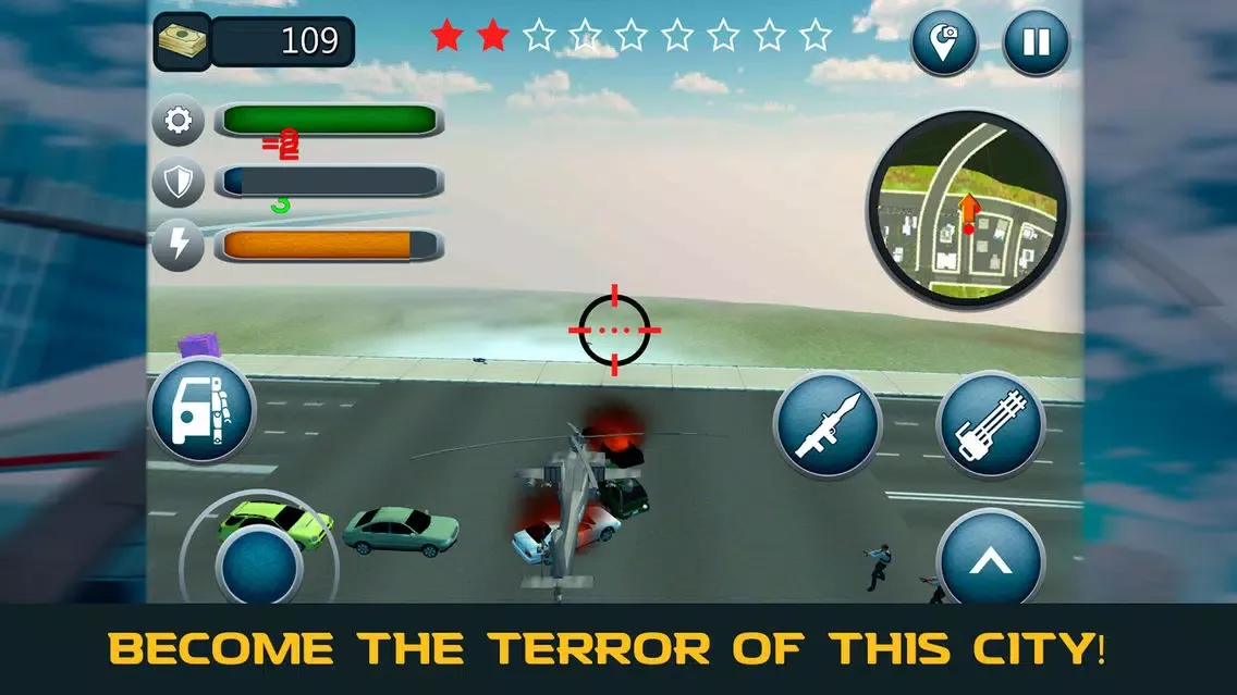 ภาพหน้าจอของ Copter Robot Transformer Simulator