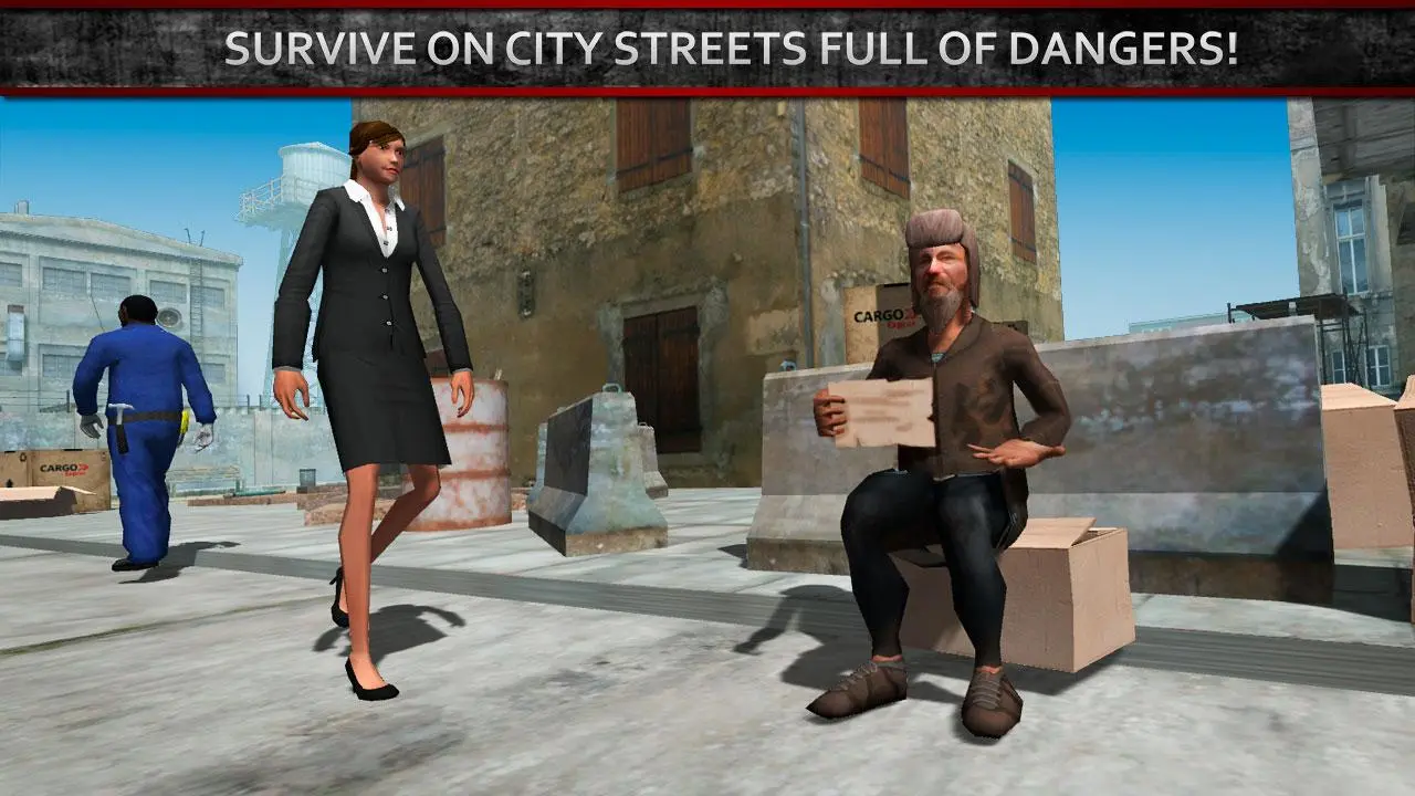 Zrzuty ekranu Tramp Simulator - Survival City