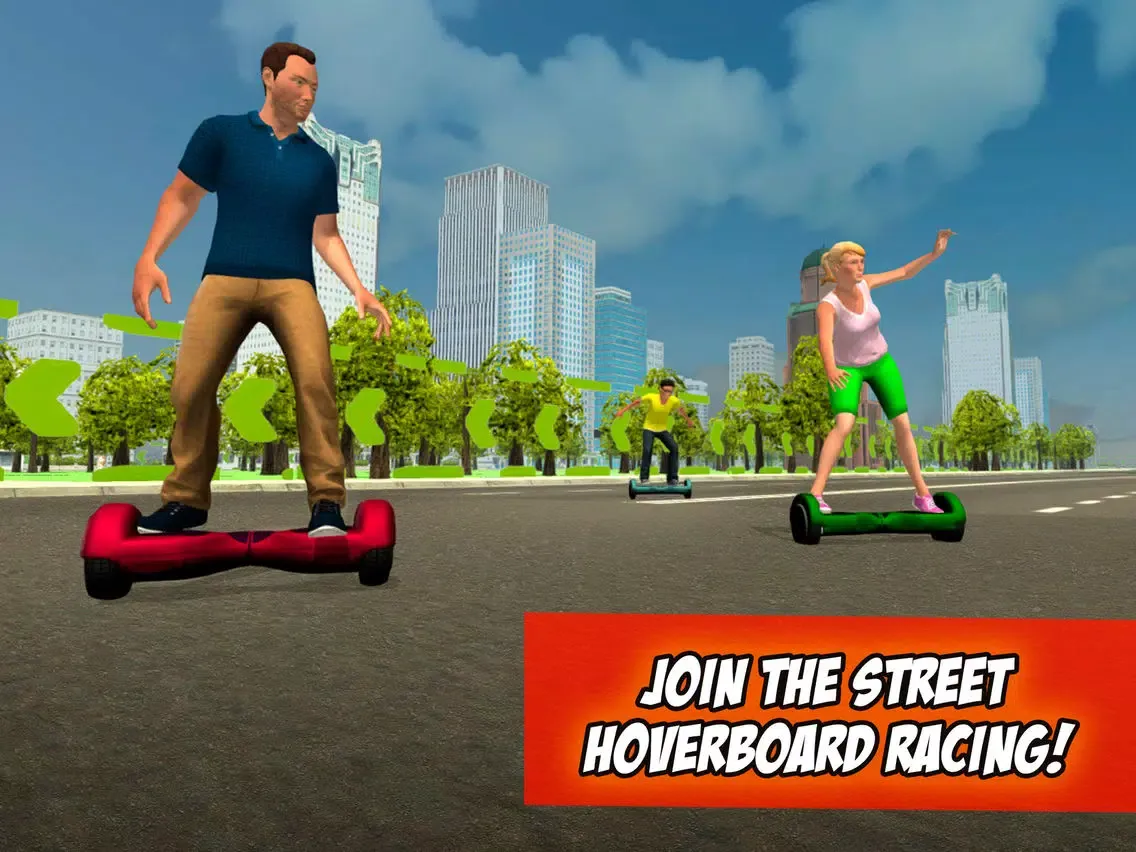 Hoverboard Stunts Racing Simulator 3D Full iPad 应用截图