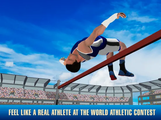 ภาพหน้าจอของ Athletics High Jump Contest iPad 