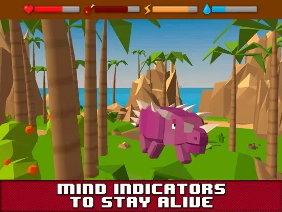 ภาพหน้าจอของ Dino Island Survival Simulator 3D iPad 
