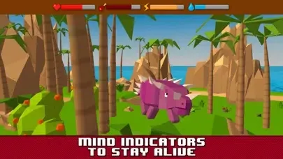 ภาพหน้าจอของ Dino Island Survival Simulator 3D