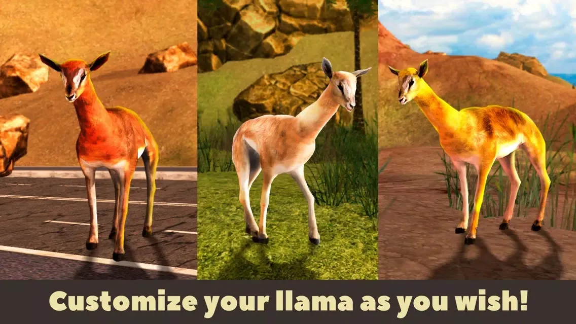 Capturas de tela do Llama Simulator 3D