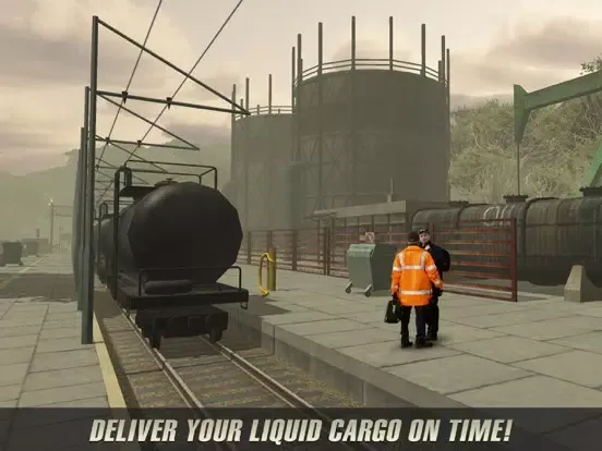 Ảnh chụp màn hình của Oil Transporter: Train Driving Simulator 3D iPad 