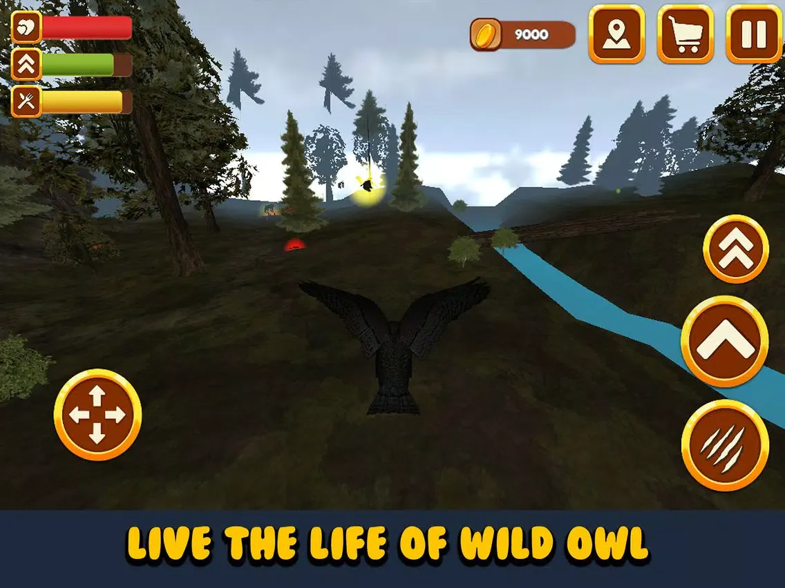 Wild Owl Bird Survival Simulator iPad  Screenshots
