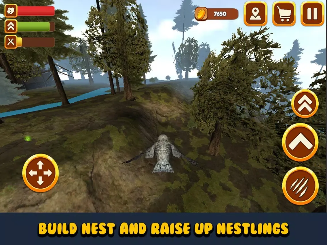 Wild Owl Bird Survival Simulator iPad  Screenshots