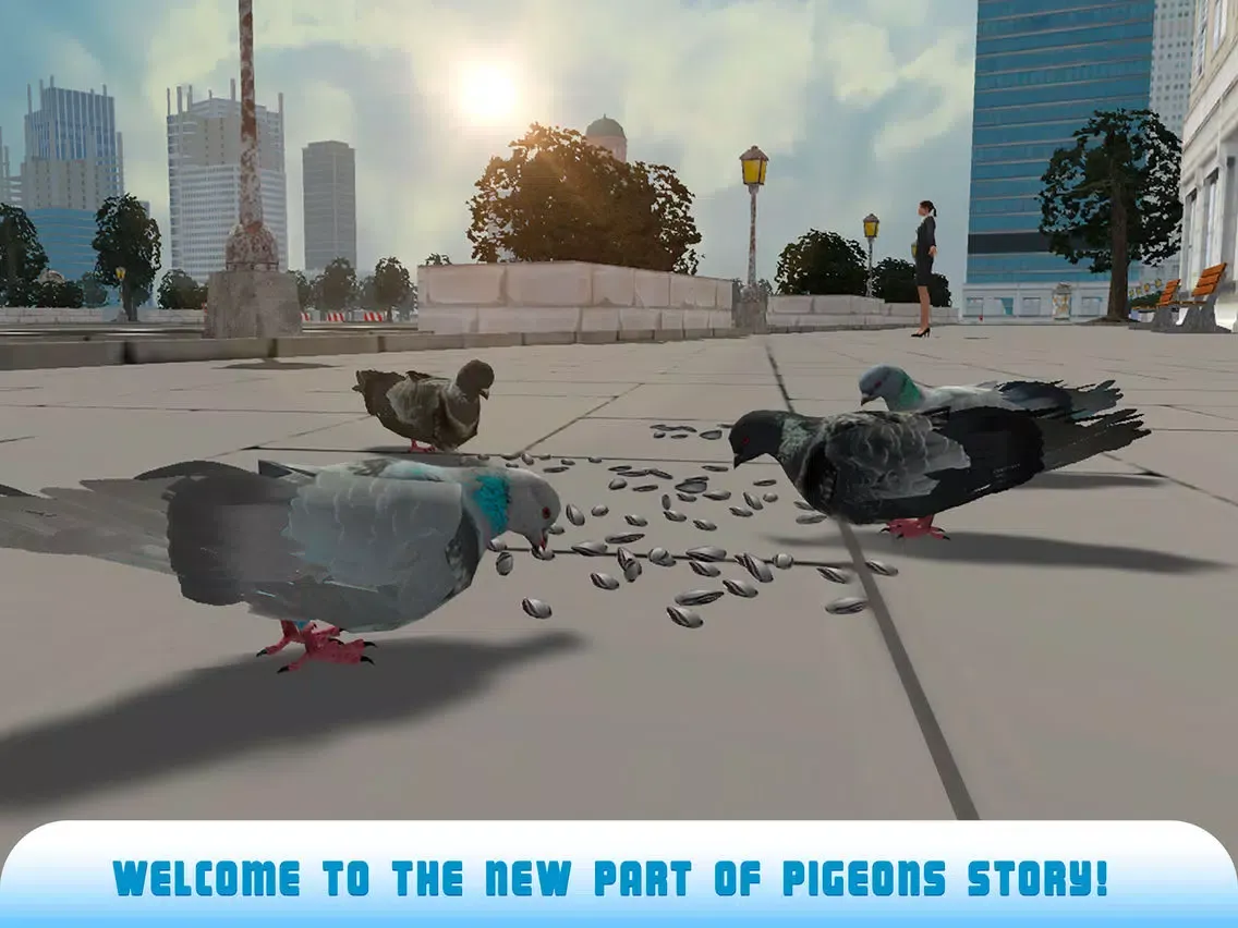 Ảnh chụp màn hình của Pigeon Bird Survival Simulator 3D 2 Full iPad 