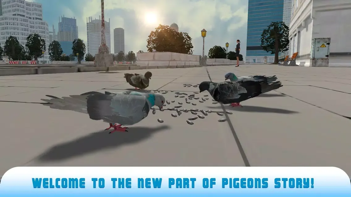 Ảnh chụp màn hình của Pigeon Bird Survival Simulator 3D 2 Full