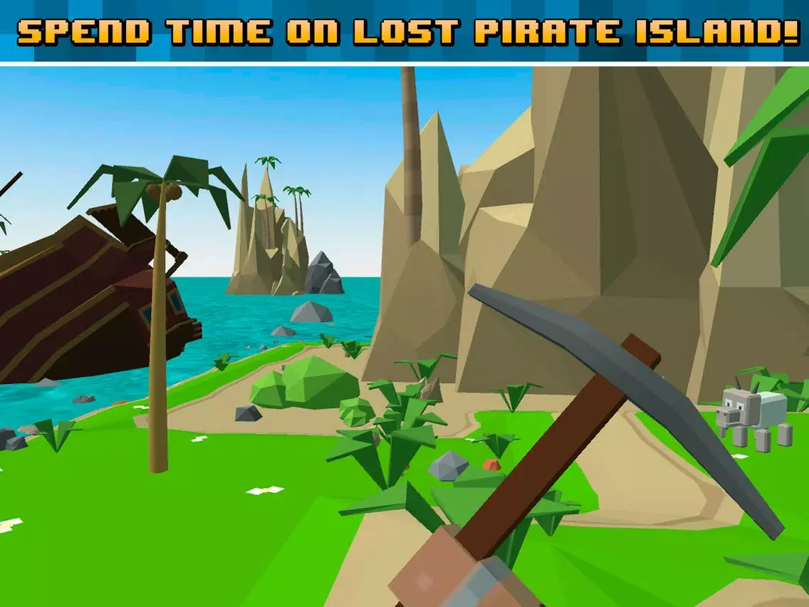 Pixel Pirate Island Survival Simulator 3D Full iPad  Ekran Görüntüleri