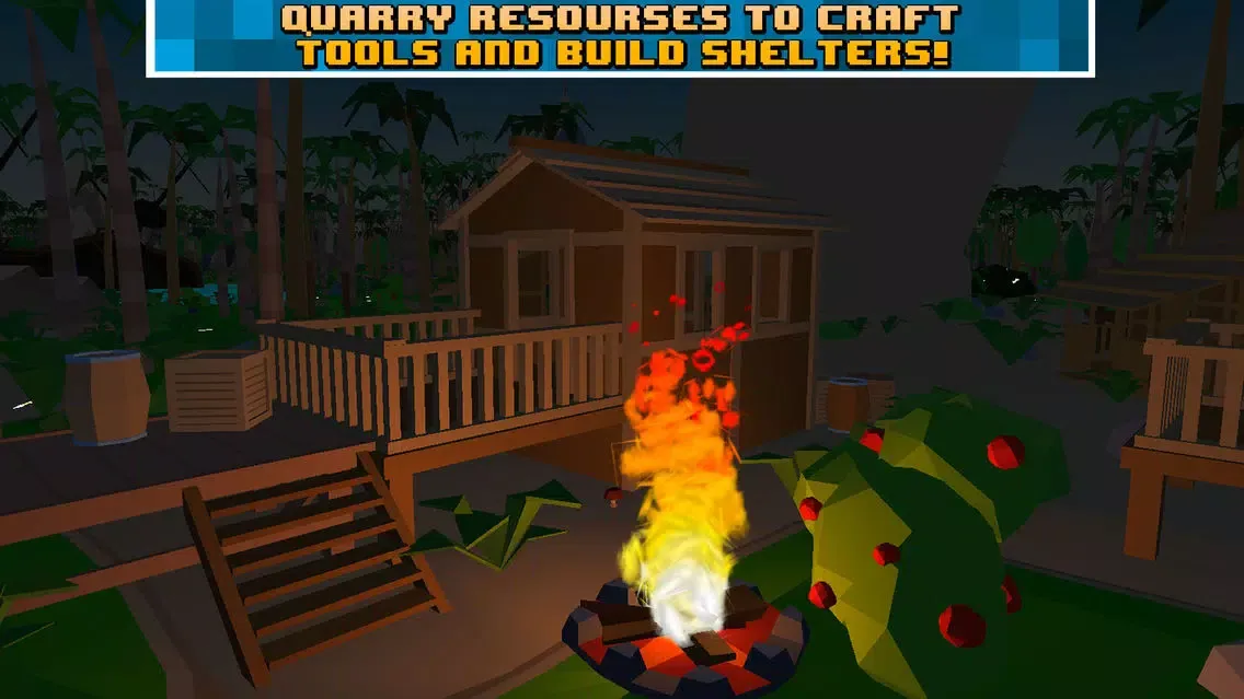 Pixel Pirate Island Survival Simulator 3D Full Ekran Görüntüleri