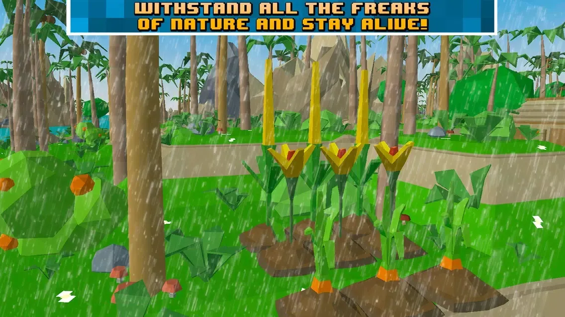 Pixel Pirate Island Survival Simulator 3D Full Ekran Görüntüleri