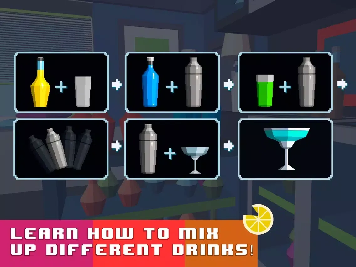 Captures d'écran de Mix Delicious Cocktails: Bartender Simulator iPad 