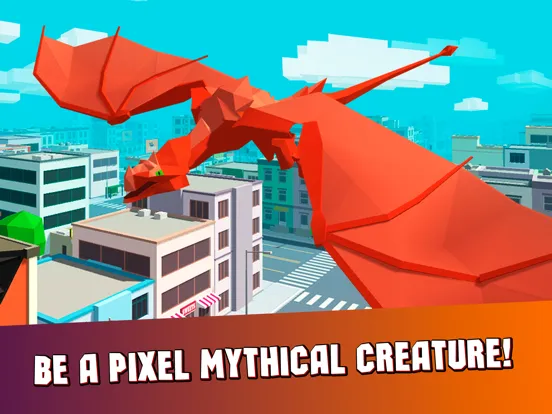 Cube Dragon City Rampage 3D iPad 應用截圖