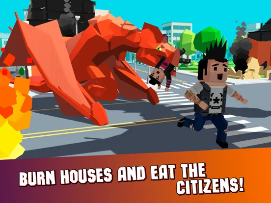 Cube Dragon City Rampage 3D iPad 應用截圖