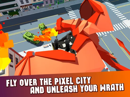 Cube Dragon City Rampage 3D iPad 應用截圖