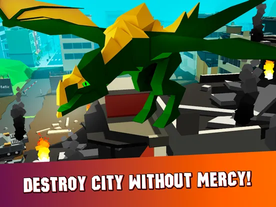 Cube Dragon City Rampage 3D iPad 應用截圖