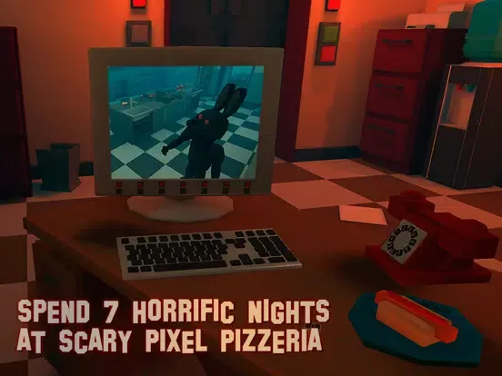 Capturas de tela do Nights at Scary Pizzeria 3D – 2 iPad 