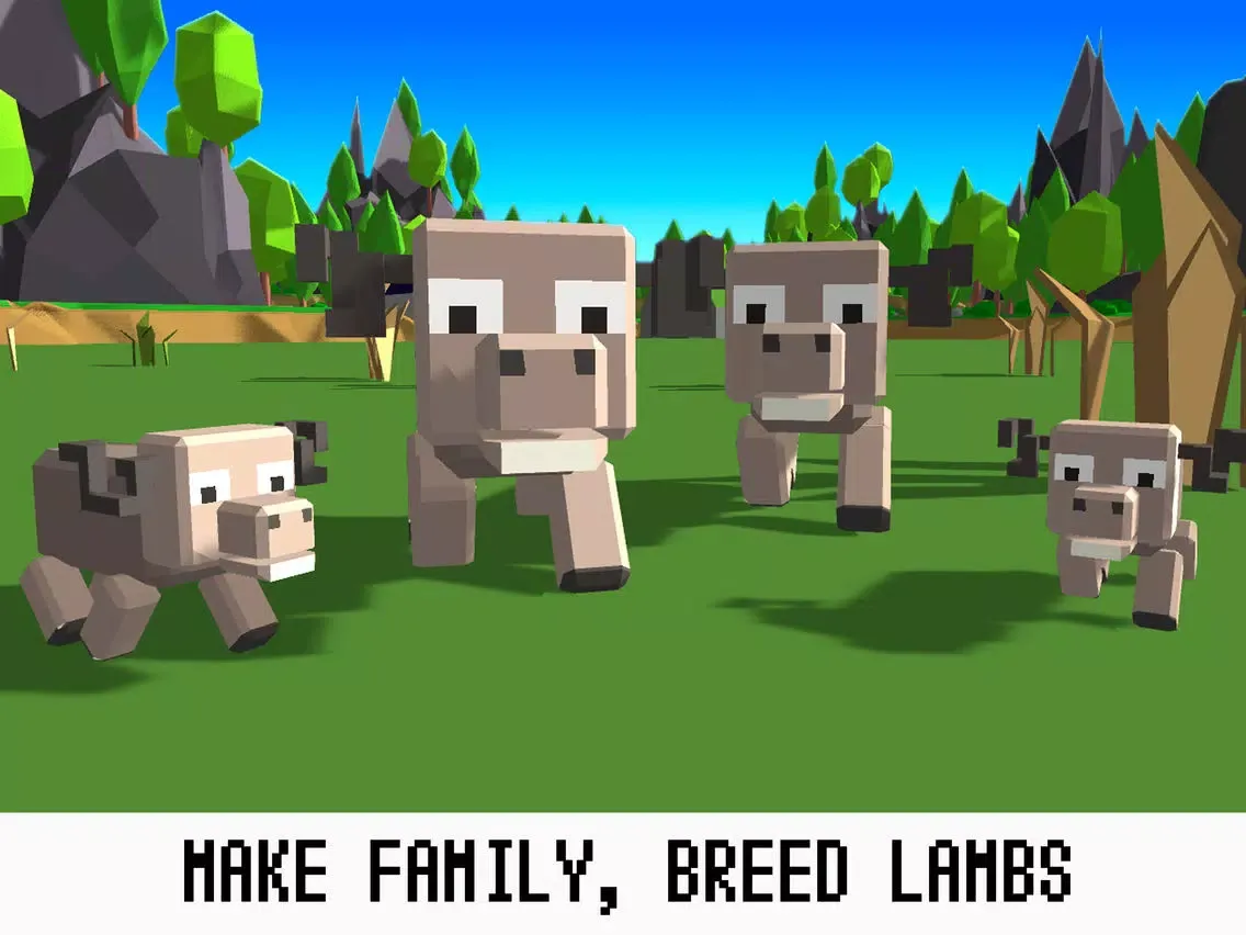 ภาพหน้าจอของ Pixel Wildlife: Sheep Survival Simulator Full iPad 