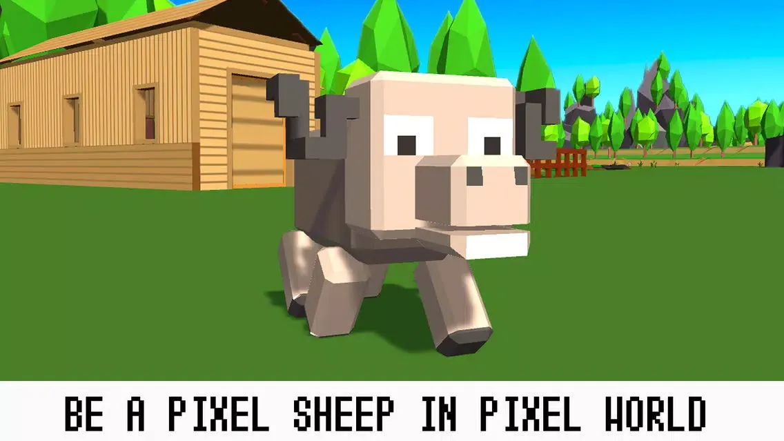 ภาพหน้าจอของ Pixel Wildlife: Sheep Survival Simulator Full