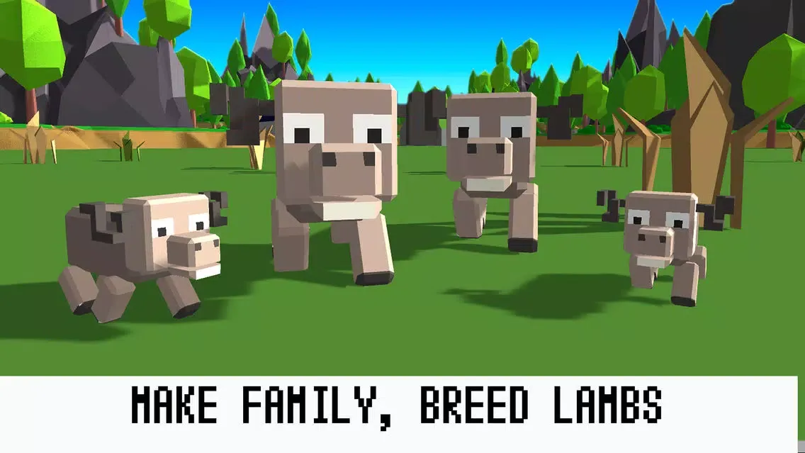 ภาพหน้าจอของ Pixel Wildlife: Sheep Survival Simulator Full