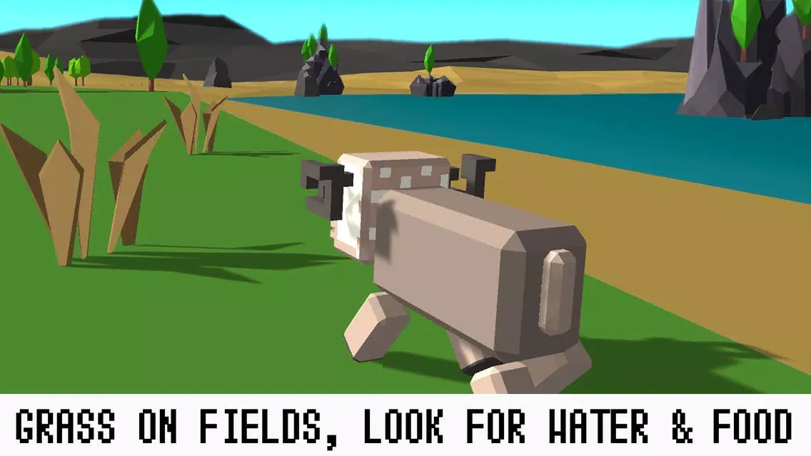 ภาพหน้าจอของ Pixel Wildlife: Sheep Survival Simulator Full