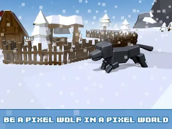 Pixel Wolf Survival Simulator iPad  Screenshots