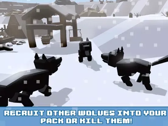 Pixel Wolf Survival Simulator iPad  Screenshots