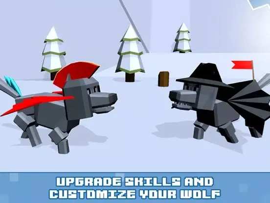 Pixel Wolf Survival Simulator iPad  Screenshots
