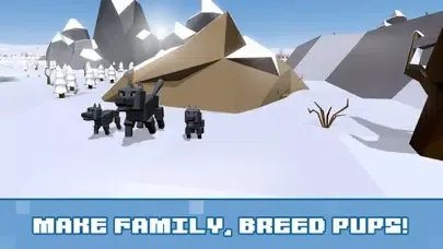 Pixel Wolf Survival Simulator Screenshots