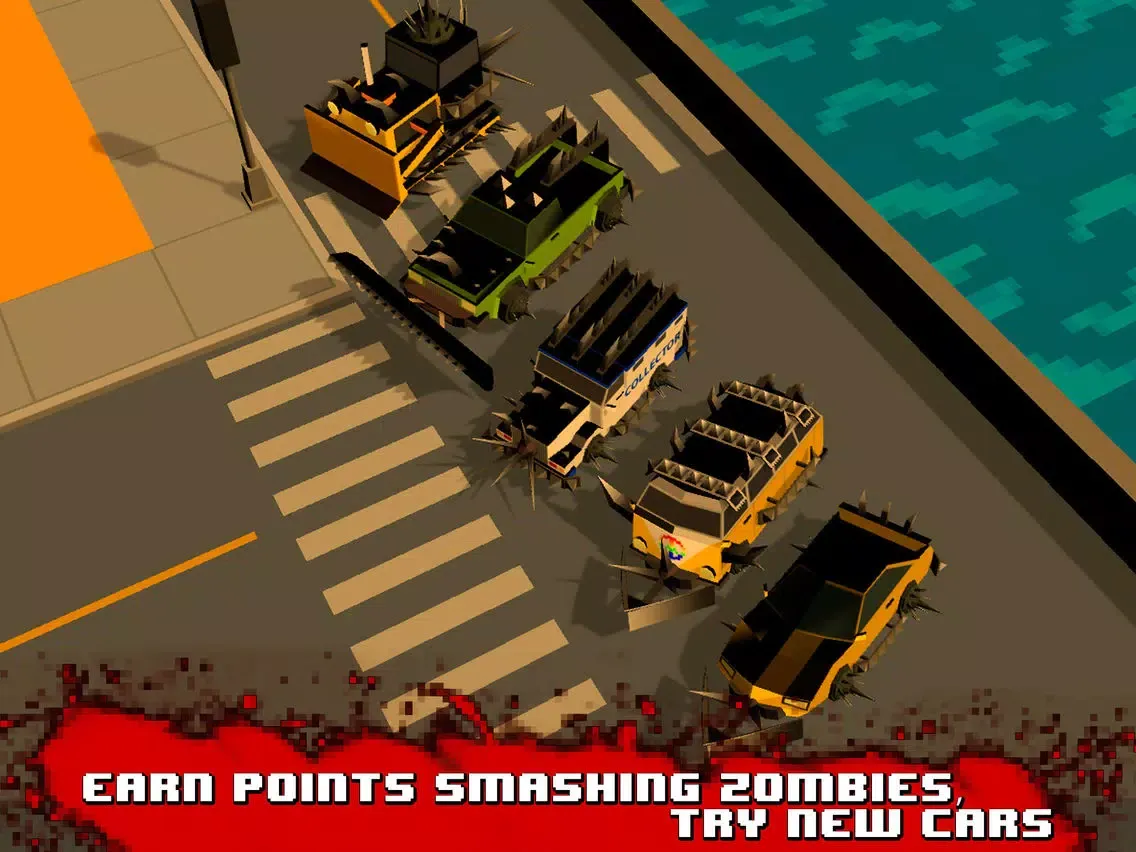 Captures d'écran de Zombie Smashy Death Race 3D Full iPad 