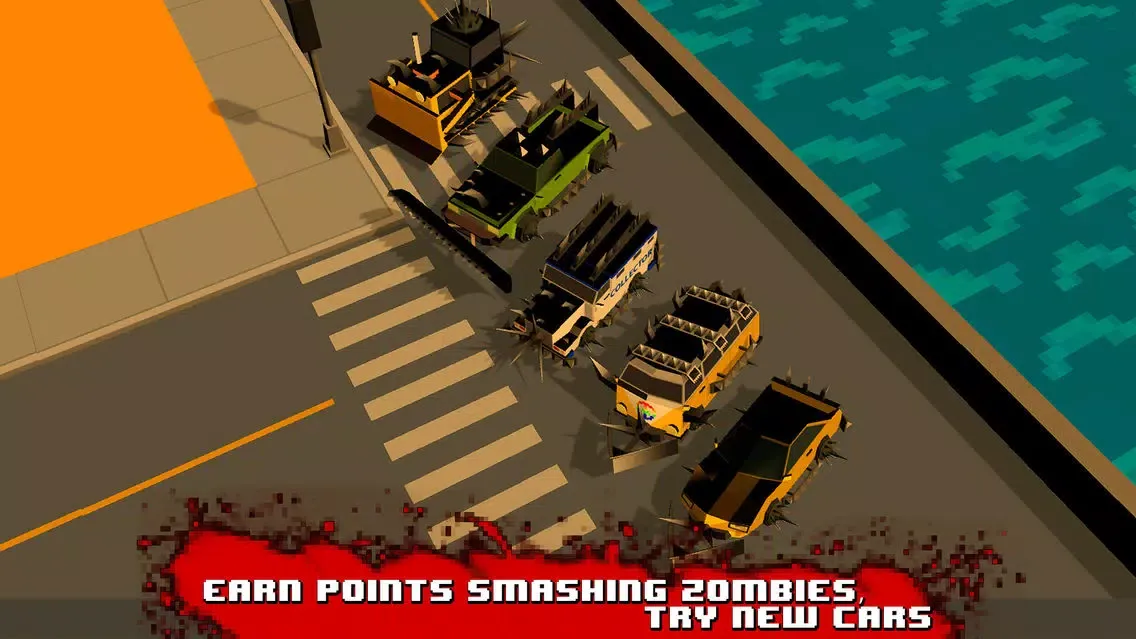 Captures d'écran de Zombie Smashy Death Race 3D Full