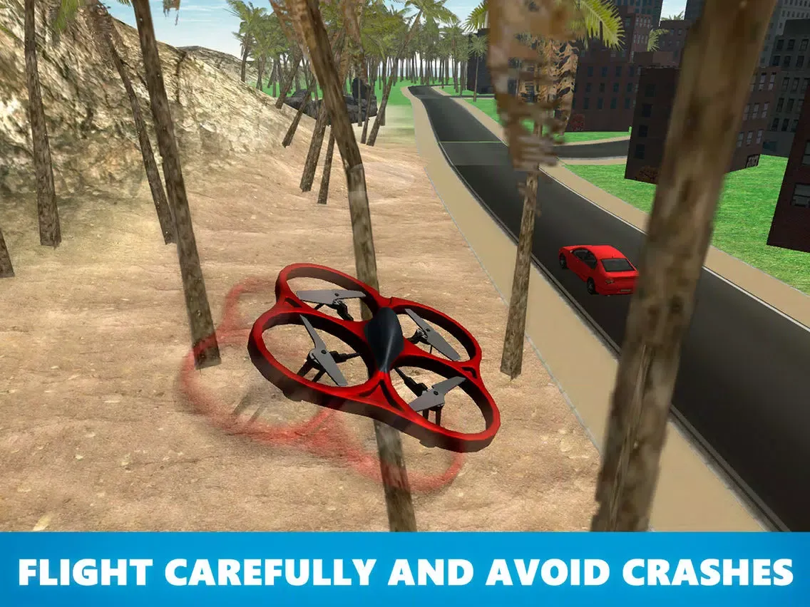 تصاویر City Quadcopter Drone Flight 3D Full iPad 