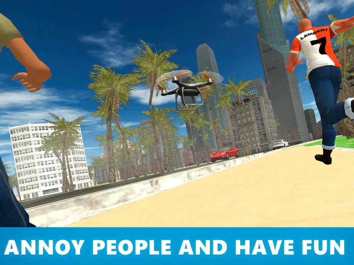 تصاویر City Quadcopter Drone Flight 3D Full iPad 
