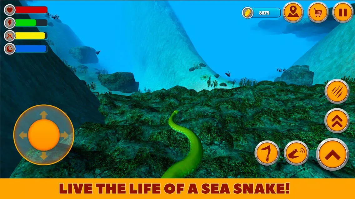 Sea Serpent Snake Survival Simulator স্ক্রিনশট