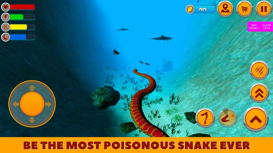 Sea Serpent Snake Survival Simulator স্ক্রিনশট