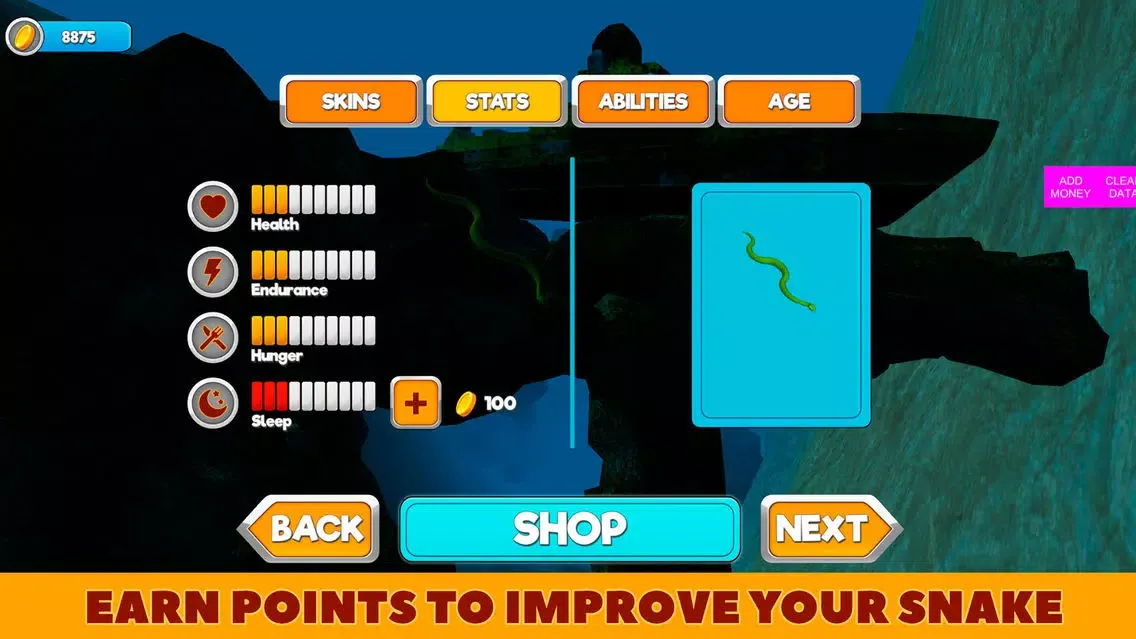 Sea Serpent Snake Survival Simulator স্ক্রিনশট