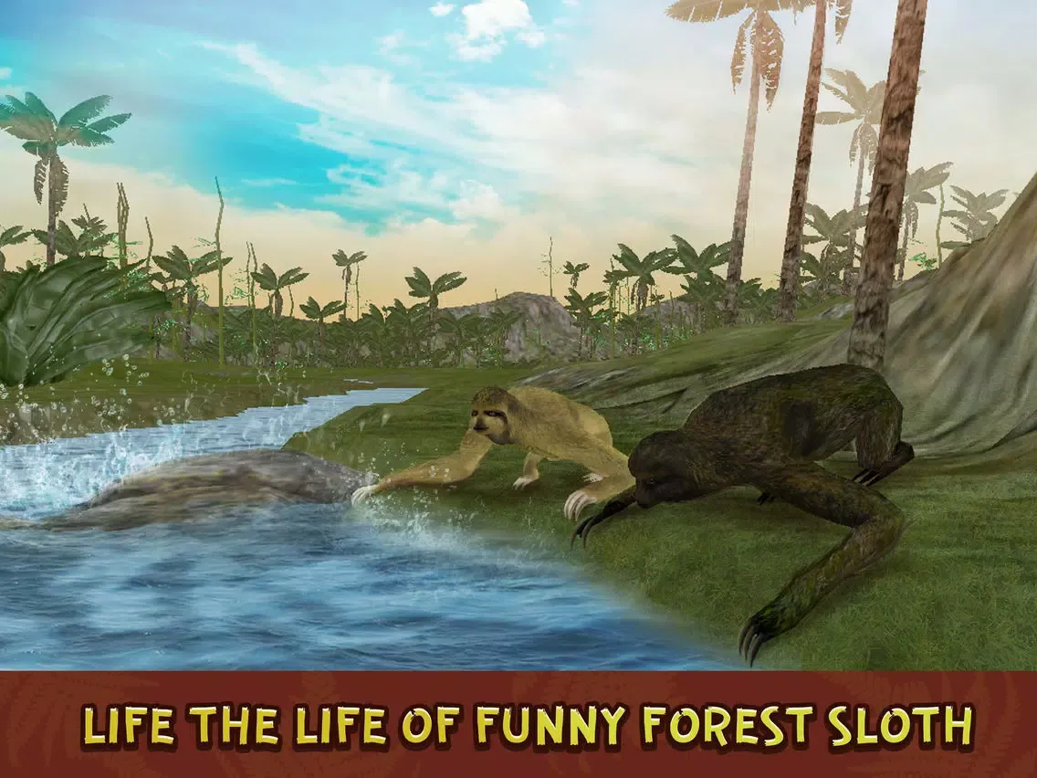 Wild Sloth Forest Survival Simulator 3D Full iPad  Ekran Görüntüleri
